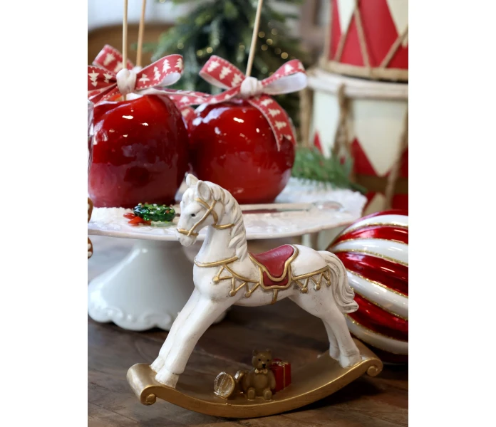 52068819 chic antique keinuhevonen koriste joulukoriste 2 kuva