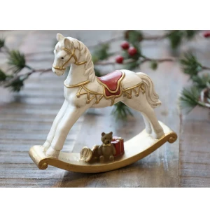 Chic Antique keinuhevonen koriste 13 x 14,5 cm kuva