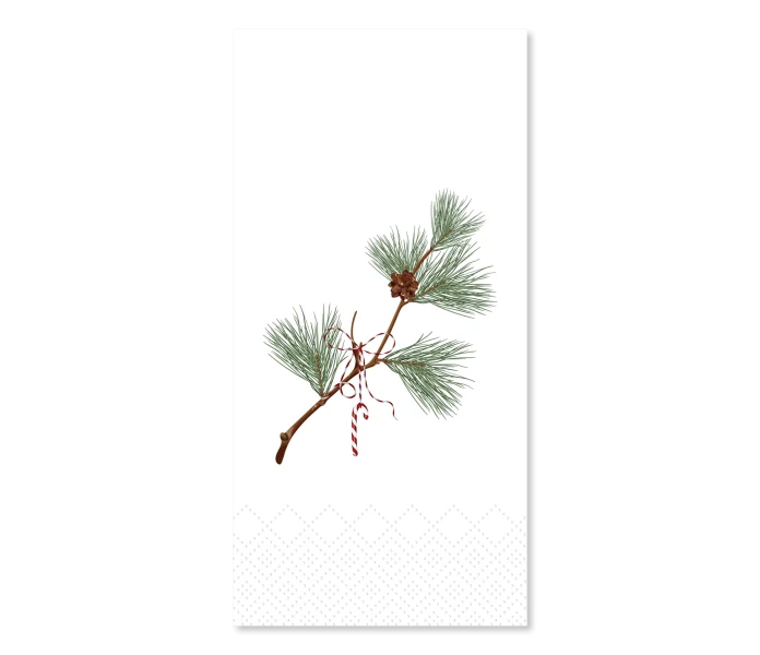 38005401 chic antique paperiservetti havuoksa havunoksa jouluservetti 40 x 40 cm kuva