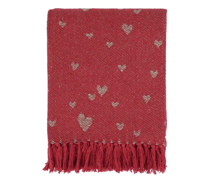 16110533 chic antique punainen torkkupeitto puuvillapeitto peitto kuva