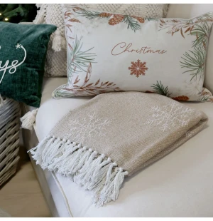 Chic Antique puuvillapeitto beige 130 x 150 cm kuva