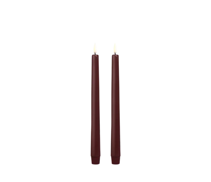 UL TA WR02325 2 uyuni wine red viininpunainen punainen tummanpunainen led kynttila kruunukynttila 25 cm kuva