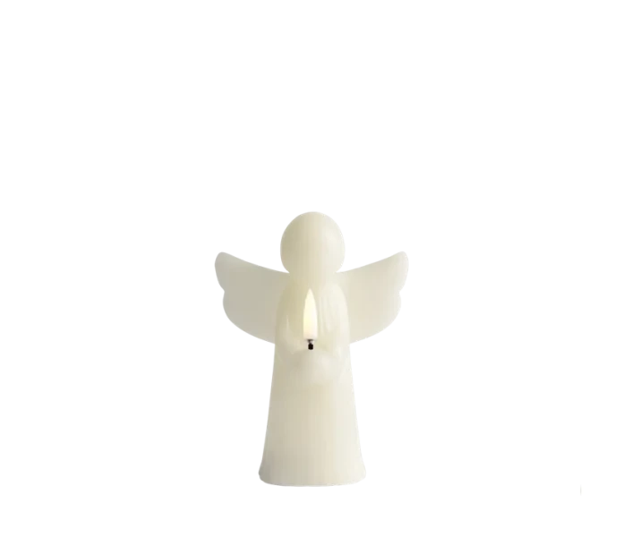 uyuni angel oyster grey enkeli ledkynttila led kynttila helmen harmaa kuva