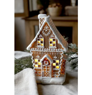 Chic Antique piparkakkutalo ledvalolla 21 x 13 x 10 cm  kuva