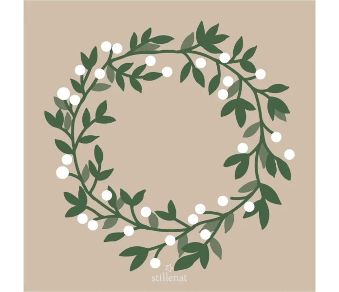 95910 00 ib laursen paperiservetit servetit snowberry kuva