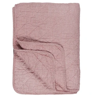 Ib Laursen raidallinen tikattu peitto 130 x 180 cm kuva