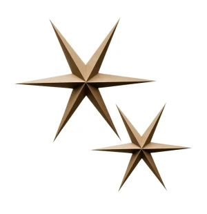 NOORDliving paperitähti ruskea 30 cm kuva