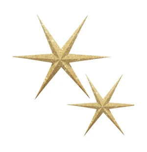 NOORDliving paperitähti kulta glitter 20 cm kuva