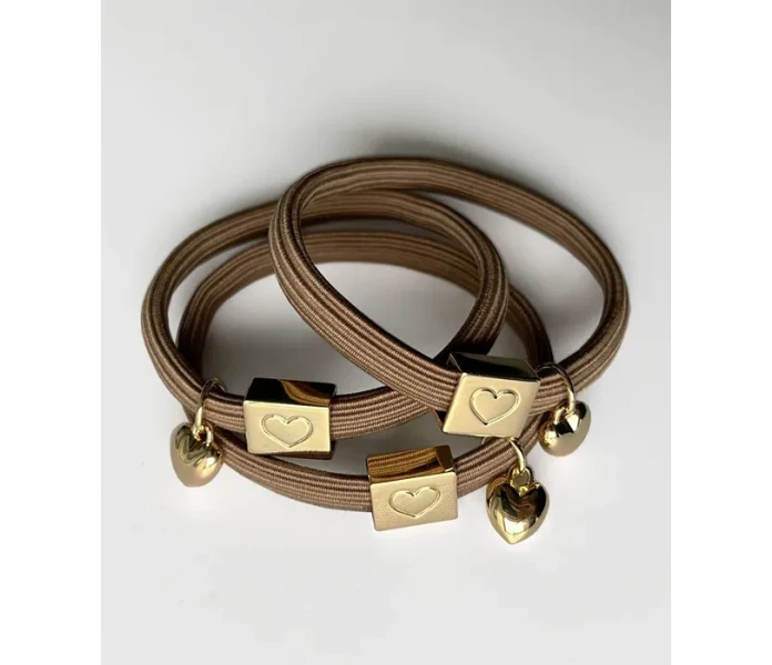 noordliving hiuslenkki rannekoru ruskea kuva