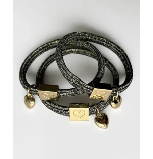 NOORDliving rannekoru / hiuslenkki musta glitter kuva