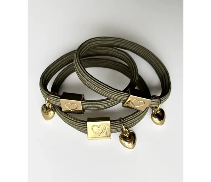 noordliving hiuslenkki rannekoru vihrea kuva