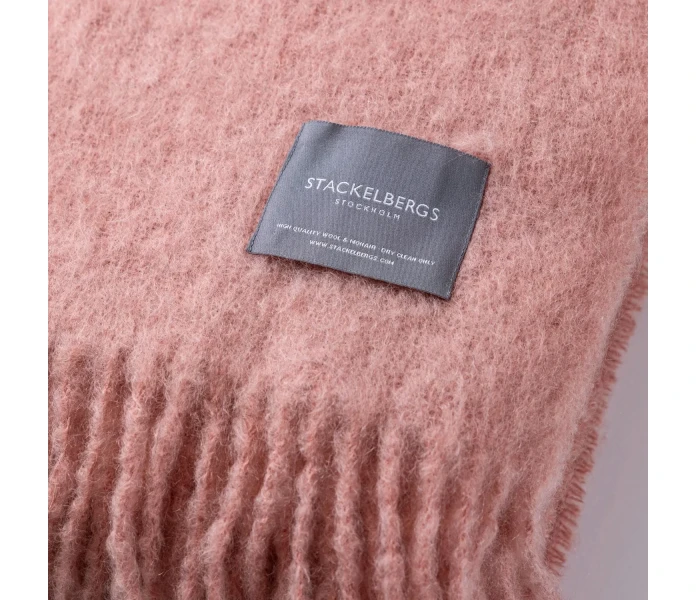 4174 Stackelbergs Mohair Antique Rose 130 x 170 cm mohair torkkupeitto mohairpeitto roosa 2 kuva