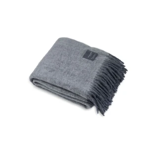 Stackelbergs mohairpeitto 130 x 170 cm - White & Skiffer Melange kuva