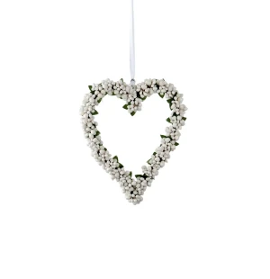 Mr Plant sydänkranssi valkoinen 20cm kuva