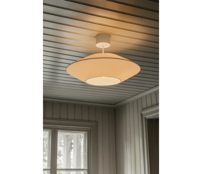 10305 alde lind Pollux pliseerattu kattovarjostin varjostin valkoinen 58 cm 5 kuva