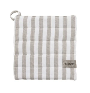 ERNST patalappu raidallinen beige / valkoinen kuva