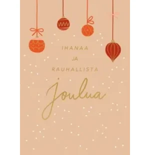  Putinki Letters 2-osainen joulukortti - Ihanaa ja rauhallista joulua kuva