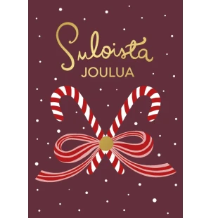 Putinki Letters joulukortti - Karkkikepit, Suloista joulua kuva