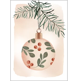 Putinki 2-osainen joulukortti Henna Adel - Joulupallo kuva