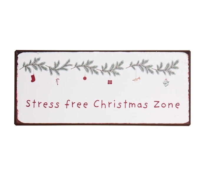 70251 00 ib laursen metallikyltti stress free zone kuva