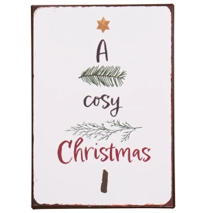 Ib Laursen metallikyltti 14 x 20 cm - Cosy Christmas kuva