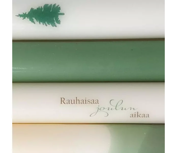 puttipaja kruunukynttila dip dye sammal vihrea 2 kuva