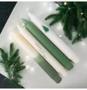 Puttipaja kruunukynttilät 4 kpl - Rauhallista joulun aikaa kuva