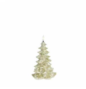Lene Bjerre Litria kuusi LED-kynttilä kulta 15 cm kuva