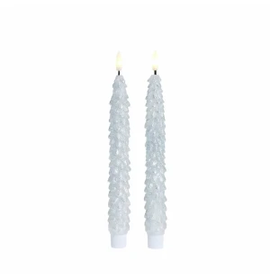 Lene Bjerre Livia LED-kruunukynttilä hopea 2 kpl 25 cm kuva