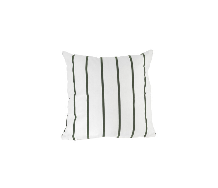 115108 KARLSTORP storefactory raita raidallinen tyynynpaallinen valkoinen vihrea randig kuddfodral vit gron 50 x 50 cm 5 kuva
