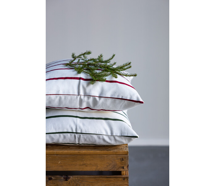 115111 karlstorp storefactory raita raidallinen tyynynpaallinen valkoinen punainen randig kuddfodral vit rod 50 x 50 cm 4 kuva