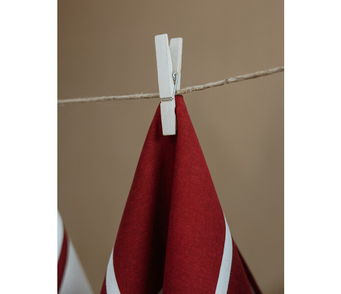 115119 MORTORP storefactory ruutu ruudullinen keittiopyyhe punainen ruta rutig kokshandduk rod 45 x 60 cm 2 kuva