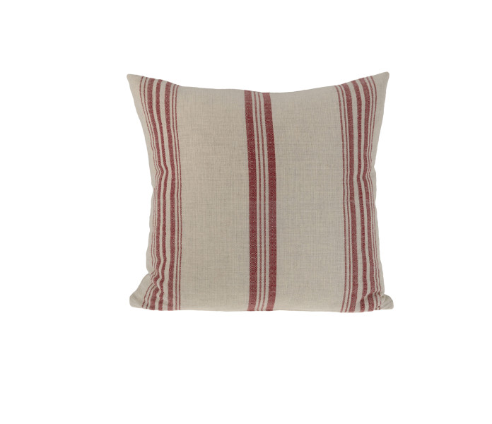 117110 karlevi storefactory raidallinen tyynynpaallinen punainen pellava 45 x 45 cm 2 kuva