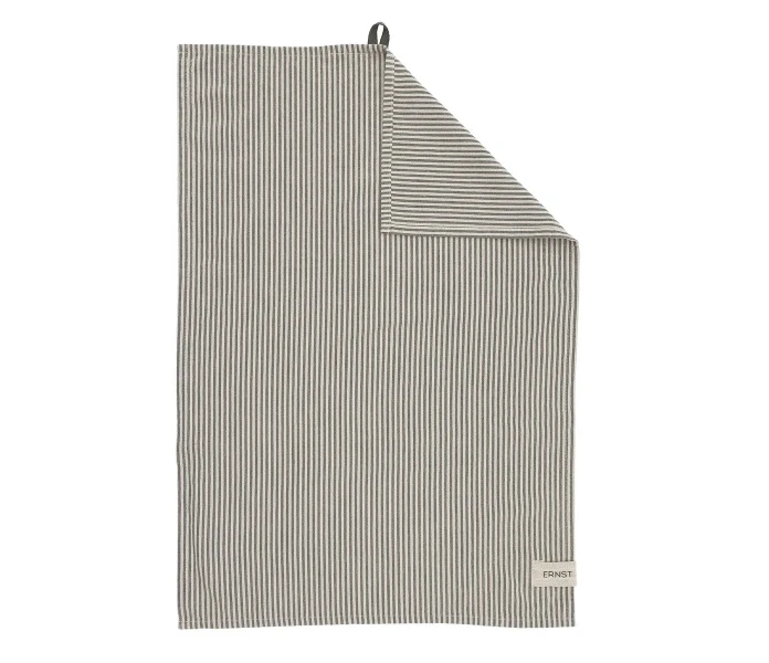 117500 ernst raidallinen keittiopyyhe vihrea valkoinen kuva