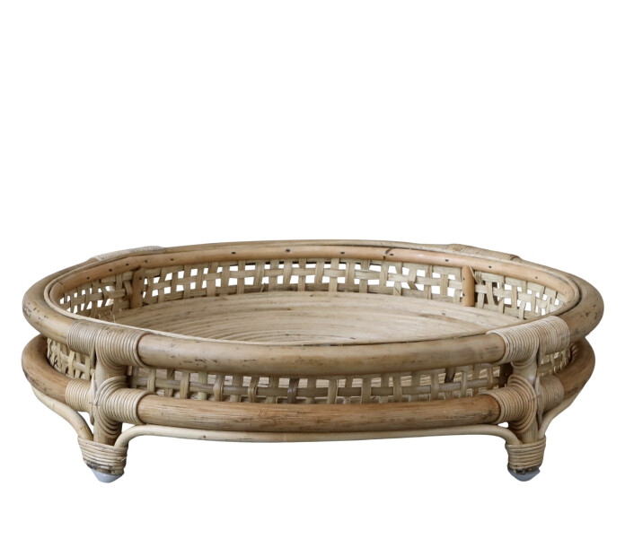 15021600 chic antique matala rottinki tarjotin jaloilla 2 kuva