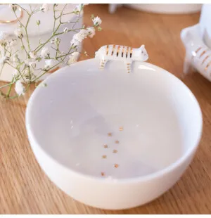 Räder valkoinen kissa kulho 9 x 5,5 cm kuva