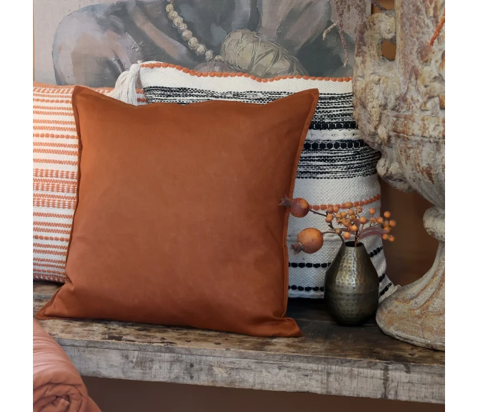 16101414 chic antique pellavatyynynpaallinen pellava tyynynpaallinen pellavaa terrakotta ruoste ruskea kuva