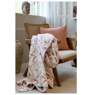 Chic Antique torkkupeitto kukkakuviolla 130 x 180 cm kuva