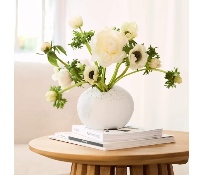 17875 rader valkoinen pyorea maljakko 2 kuva