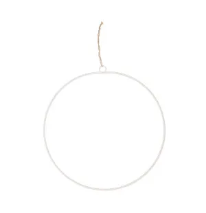 Metallirengas valkoinen 35cm kuva