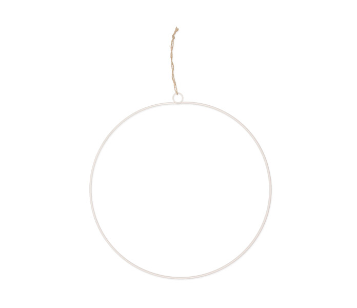 63410 350 71 metallirengas metall ring valkoinen vit kranssitarvike kranstillbehor kuva