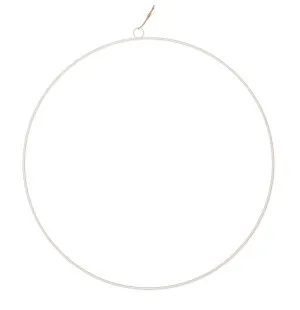 Metallirengas valkoinen 50cm kuva