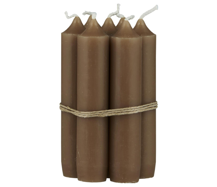 4171 61 ib laursen milky brown lyhyt kynttila kruunukynttila ruskea kort kronljus brun 11 cm 2 kuva