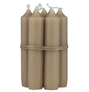 Kruunukynttilä lyhyt hiekka 11cm kuva