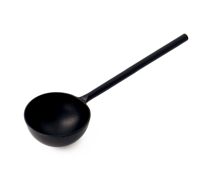 340045 Ernst kahvimitta musta metalli kaffematt svart metall kuva