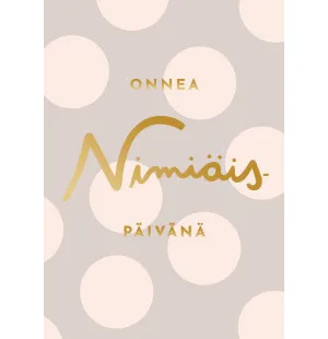 Putinki Letters onnittelukortti 2-osainen - Nimiäispäivänä   kuva