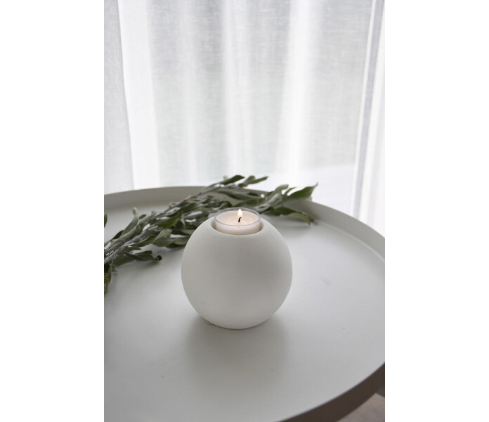 202149 Storefactory Sandvik tuikkukuppi varmeljus kopp ljusstake kynttilanjalka tuikku valkoinen vit kuva