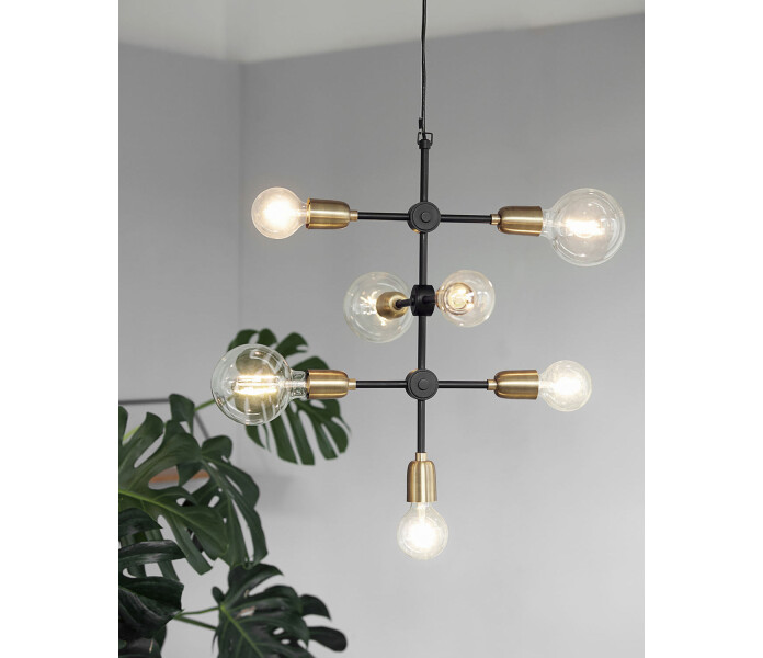 203660810 house doctor molecular moderni kattovalaisin kattolamppu valaisin musta modern taklampa lampa svart 2 kuva