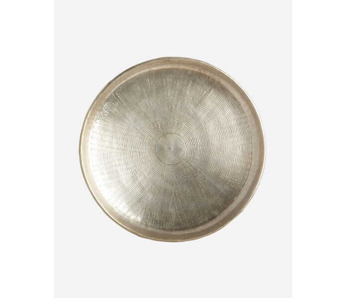 203820223 house doctor carve iso pyorea hopeinen tarjotin hopea antiikkihopea stor rund bricka fat silver antiksilver 38 cm kuva