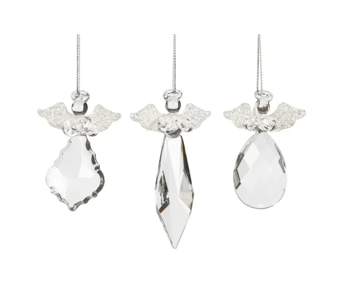 24593 a lot dekoration lasinen enkeli lasienkeli ripustettava koriste kuva